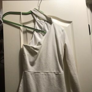 White one shoulder dress